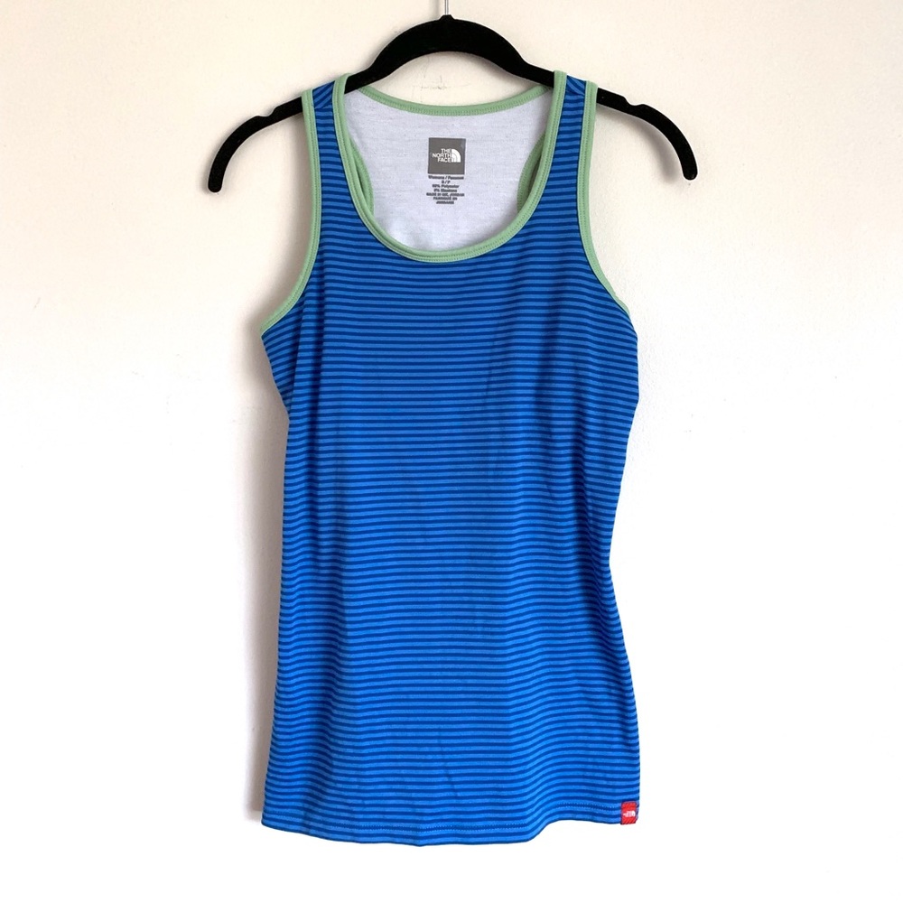 North Face Stripe Shelf Bra Work Out Tank